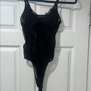 SHEIN Black Lace Bodysuit